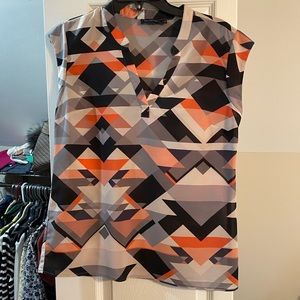 Capped sleeve blouse